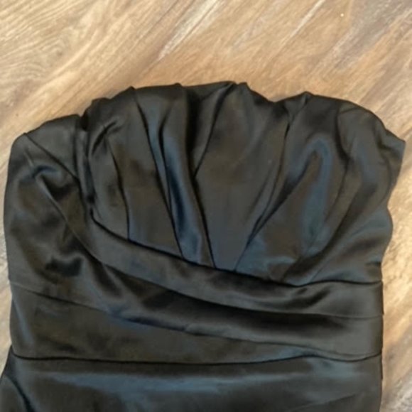 Black Satin Express Semi-Formal Dress - Picture 2 of 4